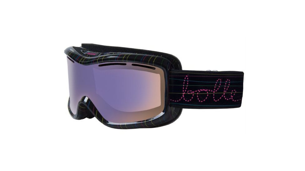 Bolle Monarch Ski/Snowboard Goggles, Threadstripe Frame, Aurora Lens 20650 