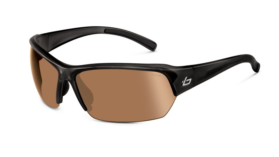 Bolle Ransom Sunglasses,Shiny Black Frame,Modulator V3 Golf OLEO AF Rectangle Lens 11527FOH