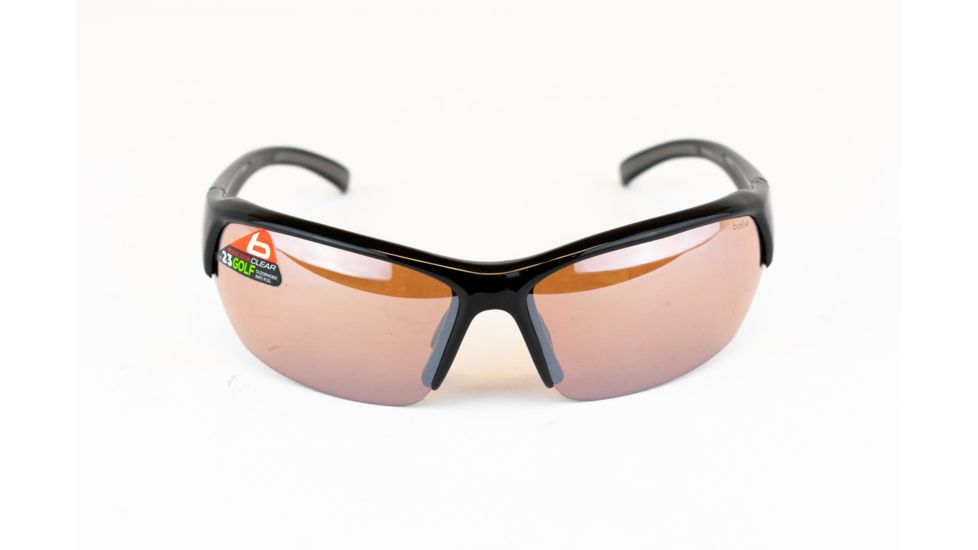 Bolle Ransom Sunglasses,Shiny Black Frame,Modulator V3 Golf OLEO AF Rectangle Lens 11527FOH
