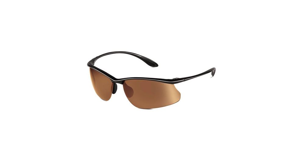 Bolle Sunglasses, Kicker Shiny Black Frame, Photo V3 Golf Lens 11582