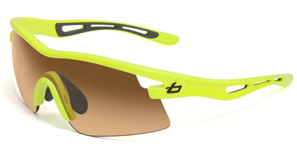 Bolle Sunglasses, S.O.S. Vortex Neon Yellow Frame Photo Amber Lens 11486