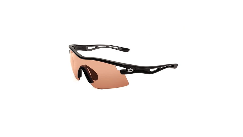 Bolle Vortex Sunglass, Shiny Black Frame, Photo Rose Lens, 11413