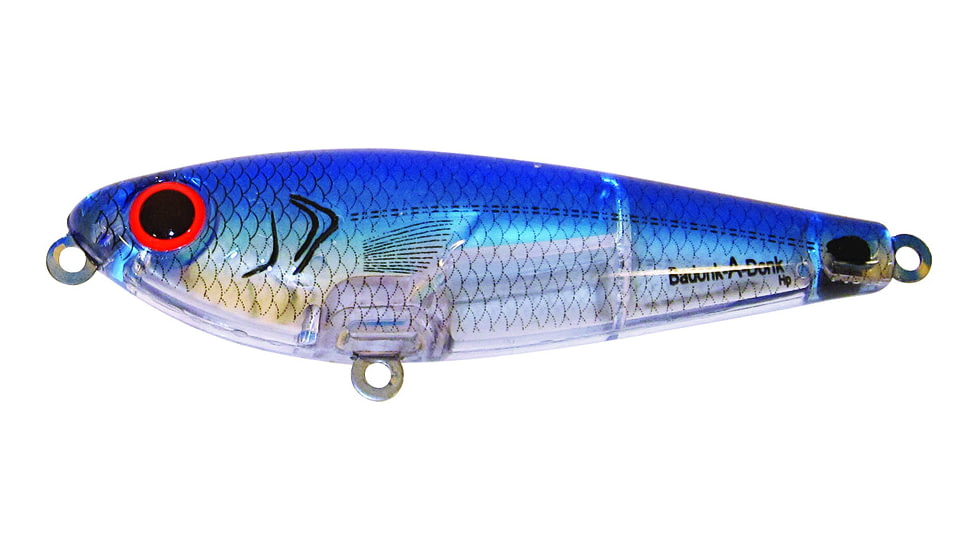 Bomber Saltwater SW Badonk Lo P Topwater Lure. 3.5in, 1/2oz, Silver Flash/Black Back, BSWDTL3347