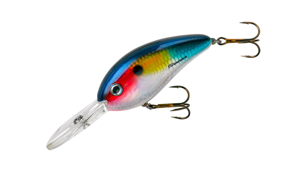 Bomber Fat Free Shad Crankbait, 3in, 1oz, Dances Threadfin Shad, BD7FDTFS