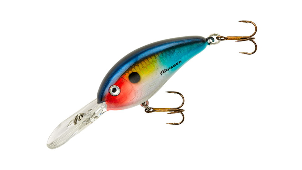 Bomber Fat Free Shad Fingerling Crankbait, 2 3/8in, Dances Threadfin Shad, BD5FDTFS