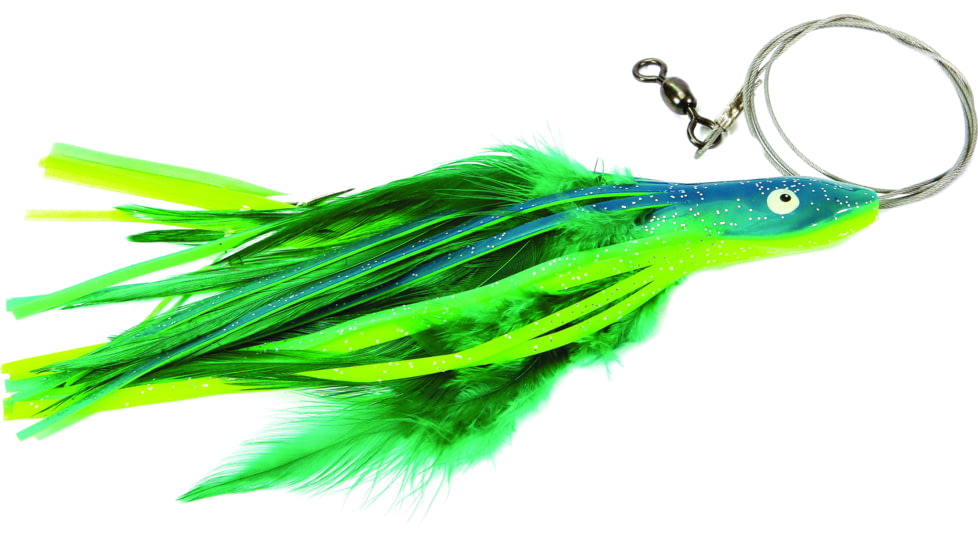 Boone Bait Dolphin Rig Trolling Lure, 1-1/2oz, 6-1/2in, Dolphin, 9144