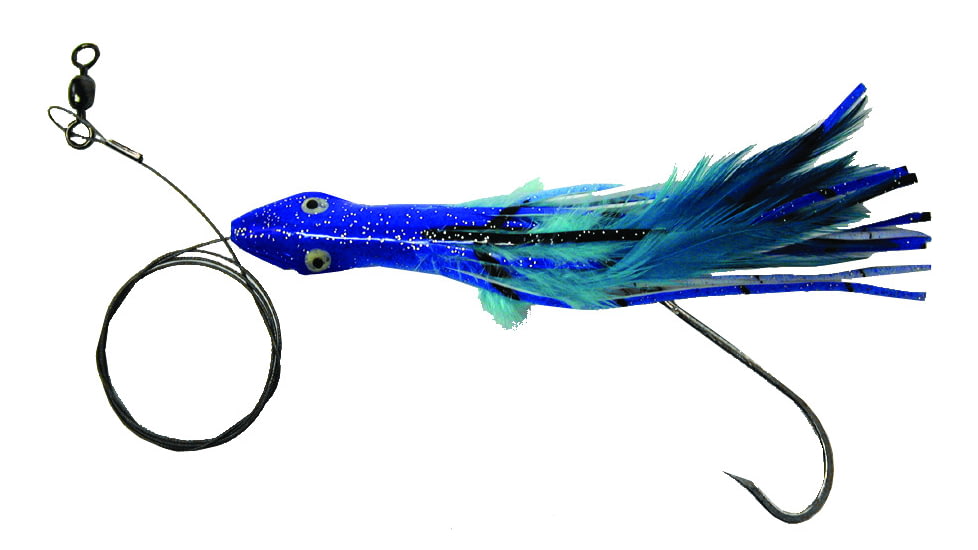 Boone Bait Dolphin Rig Trolling Lure, 1-1/2oz, 6-1/2in, Purple/Black, 9131