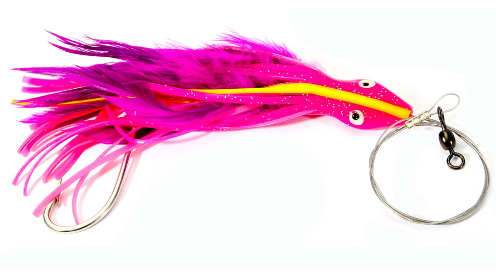 Boone Bait Dolphin Rig Trolling Lure, 1-1/2oz, 6-1/2in, Purple/Pink, 9199