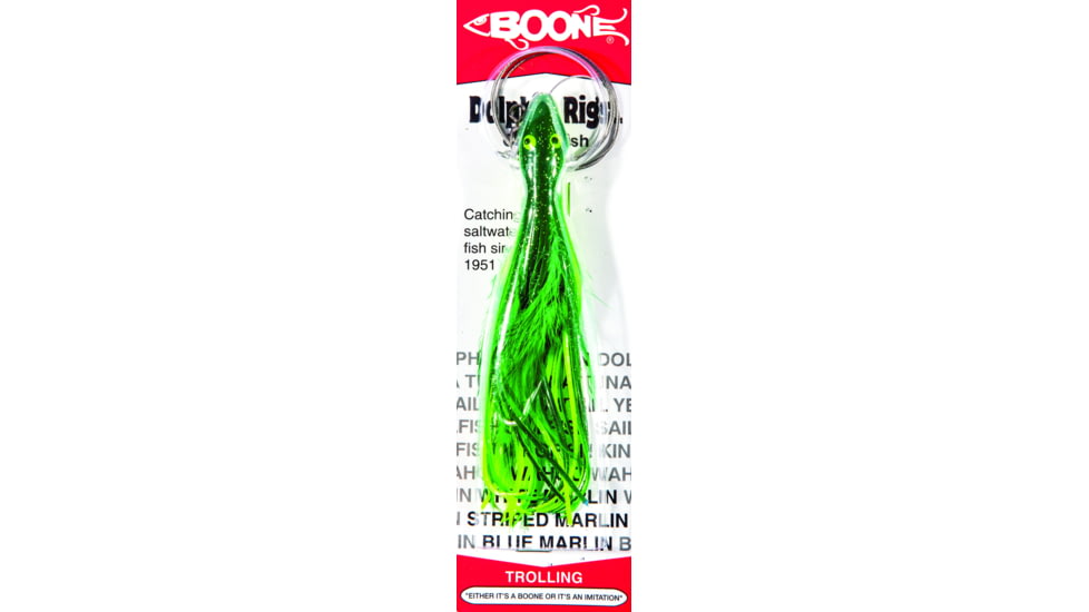 Boone Bait Dolphin Rig Trolling Lure, 2oz, 6-1/2in, Dolphin, 9244