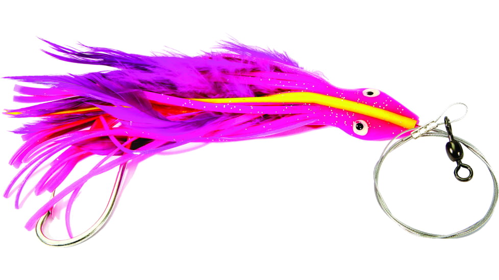Boone Bait Dolphin Rig Trolling Lure, 2oz, 6-1/2in, Purple/Pink, 9299