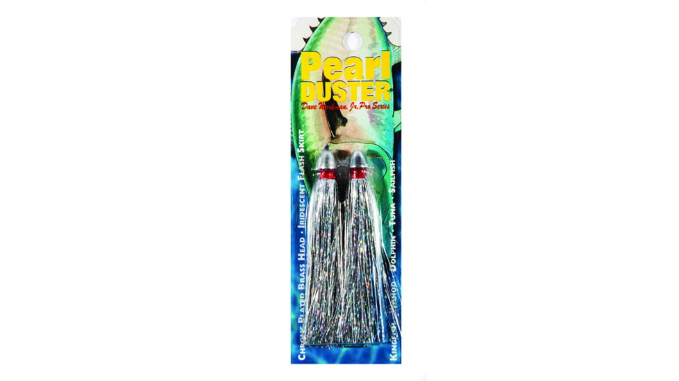 Boone Bait Pearl Duster, 3in, Silver Mylar, 2/Pack, 643