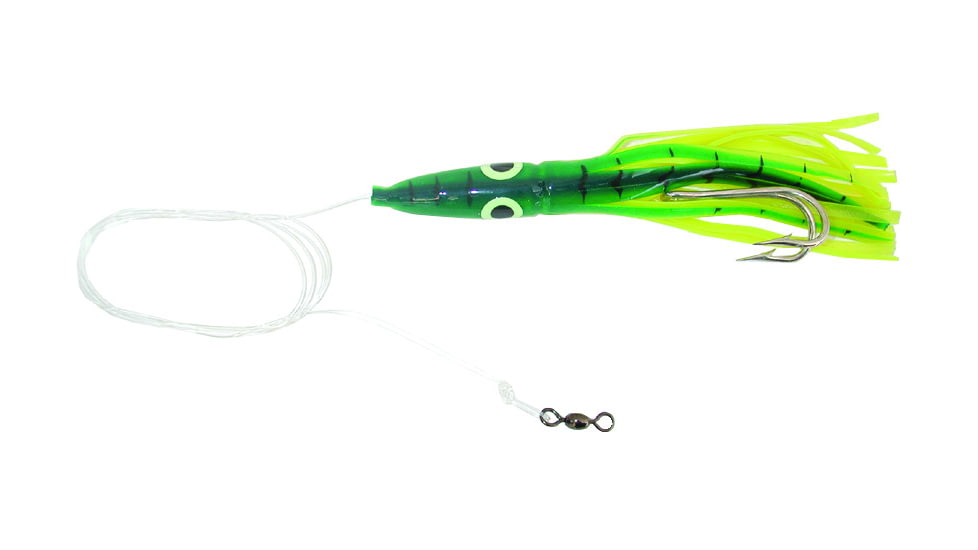 Boone Bait Tuna Eyes Rigged Trolling Lure, 6 1/2in, Dolphin, 57601