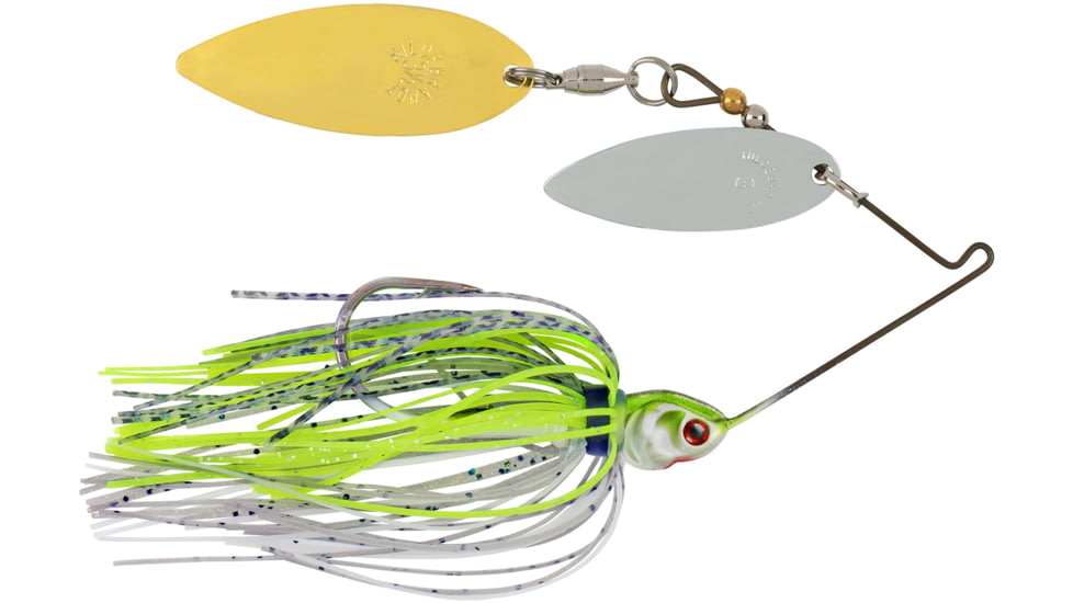 Booyah Covert Finesse Spinnerbait, Double Willow Blade, 3/8oz, 4in, Jc Special, BYCVF38NGW726
