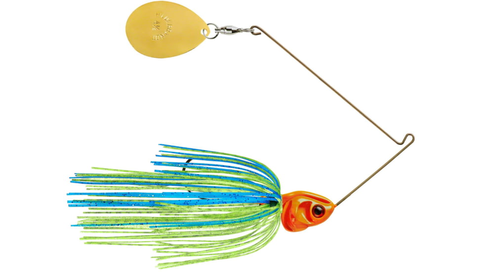 Booyah J.C. Covert Spinnerbait, 1/2oz, G Col Blue Chart/Org Hd, BYCVS12GC725O