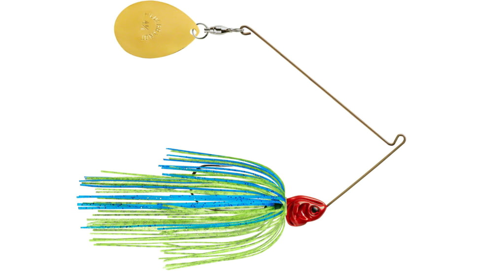 Booyah J.C. Covert Spinnerbait, 3/8oz, G Col Blue Chart/Rd Hd, BYCVS38GC725