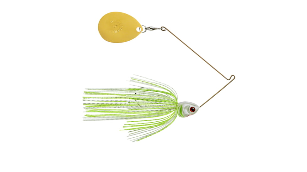 Booyah J.C. Covert Spinnerbait, 1/2oz, G Col #5 Wt Cht Slvsc/PrCht, BYCVS12G5C729