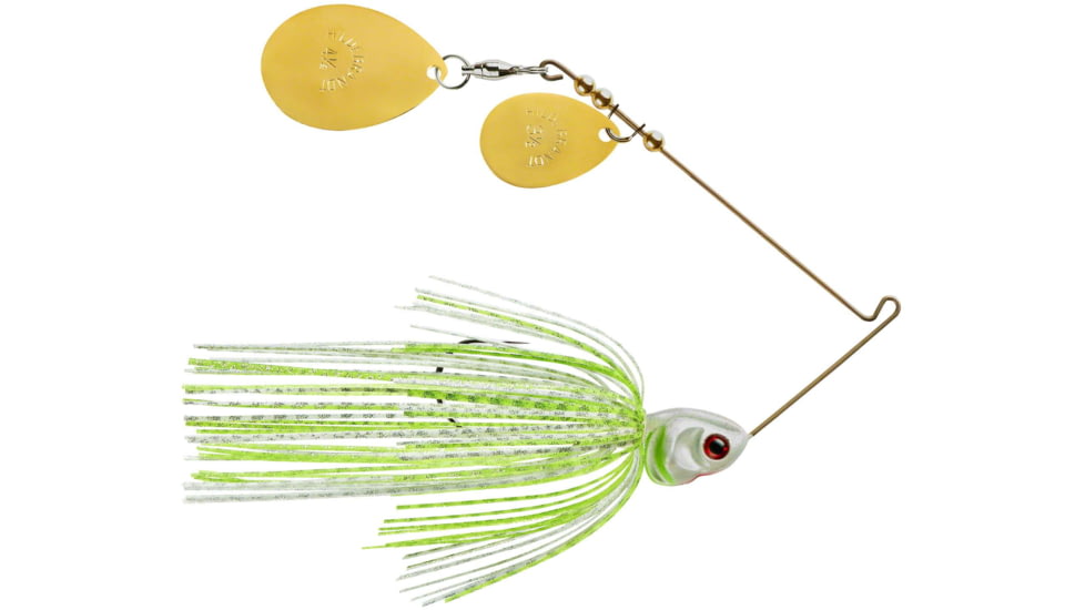 Booyah J.C. Covert Spinnerbait, 1/2oz, G/N Col Wt Cht Slvsc/PrCht, BYCVS12GGC729