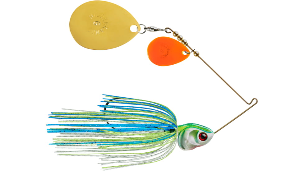 Booyah J.C. Covert Spinnerbait, 3/4oz, Org/G Col Wt/Chart/Blue, BYCVS34OGC730