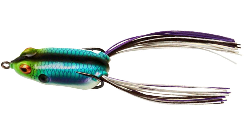 Booyah Pad Crasher Soft Bait, 1/2oz, 2 1/2in, Aqua Frog, BYPC3908
