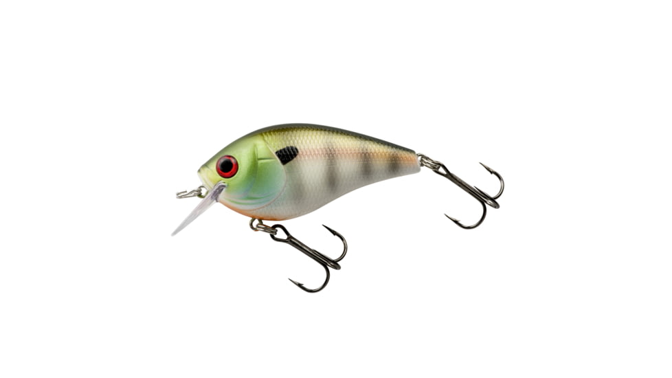 Booyah XCS2 Squarebill Crankbait, 2 5/16in, 5/8oz, 2 Hooks 0-3 Crank Depth, Perch, BYXCS295