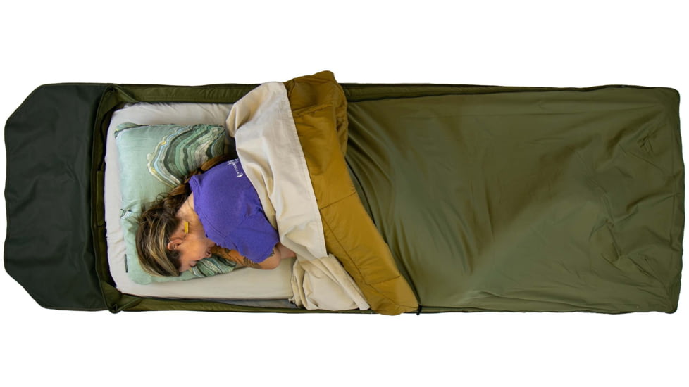 Born Outdoor Badger Bed 25 Baja Bundle, Mult Moss Green/Dijon, Medium, BO-BB-25-QS-DJ-BD