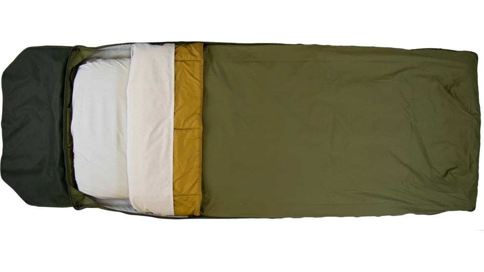 Born Outdoor Badger Bed 25 Baja Bundle, Mult Moss Green/Dijon, Medium, BO-BB-25-QS-DJ-BD