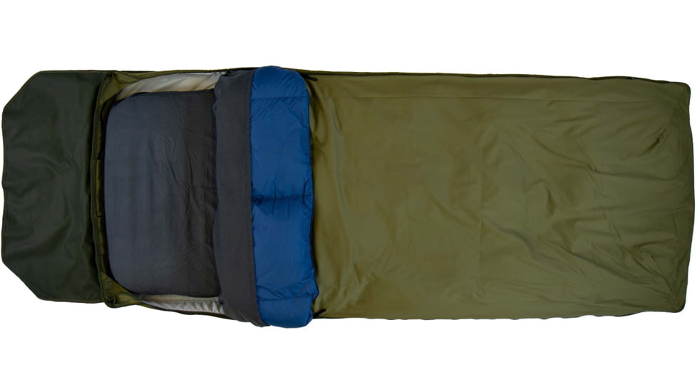 Born Outdoor Badger Bed 25 Baja Bundle, Multi Moss Green/Blue, Medium, BO-BB-25-QD-BL-BD