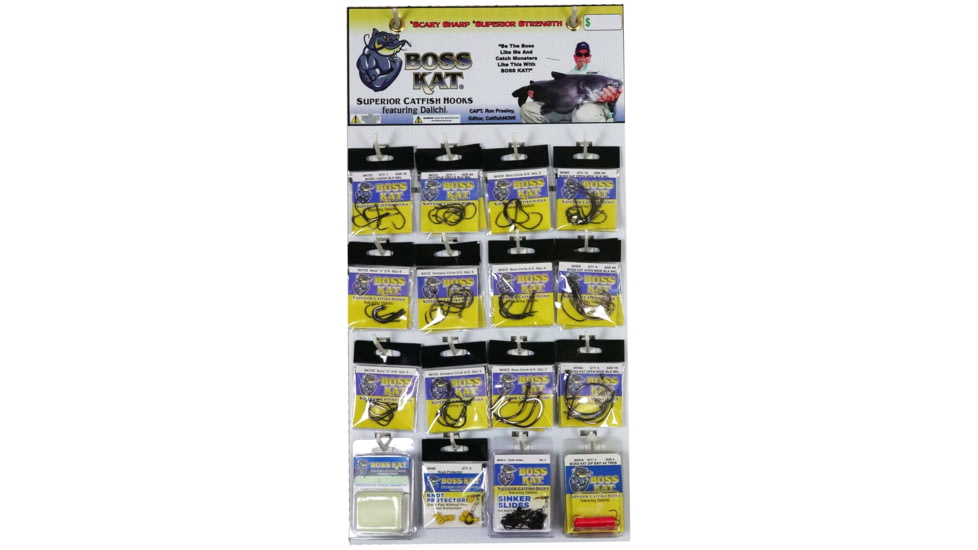 Boss Kat Hook Assortments Display, 64 Piece, KM