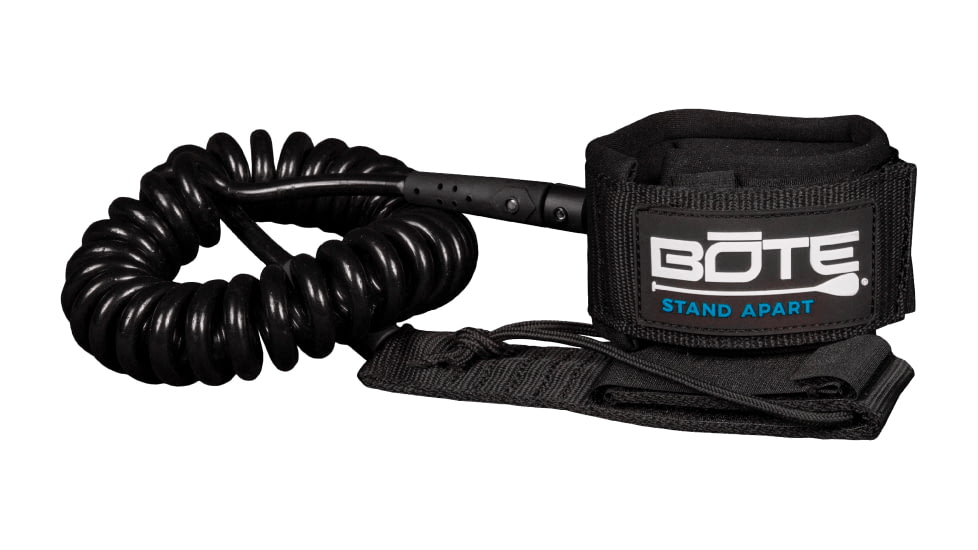 Bote Coiled Leash, Black, BLSH10