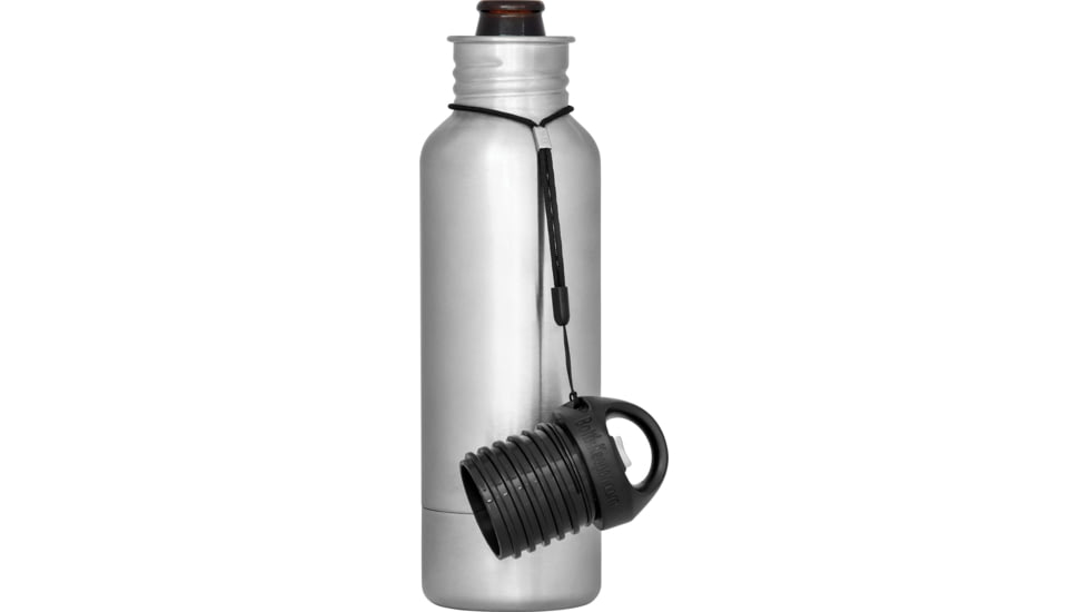 BottleKeeper Standard Insulated Water Bottle, 12oz, Silver, 858501007291