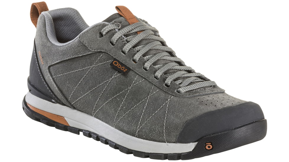 Bozeman Low Leather Casual Shoes - Mens, Wide, Charcoal, 9, 74201-Charcoal-Wide-9