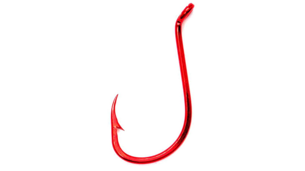 Brad's Octopus Hook, Forged, Red, Size 6, 50 per Pack, OCR-6-50