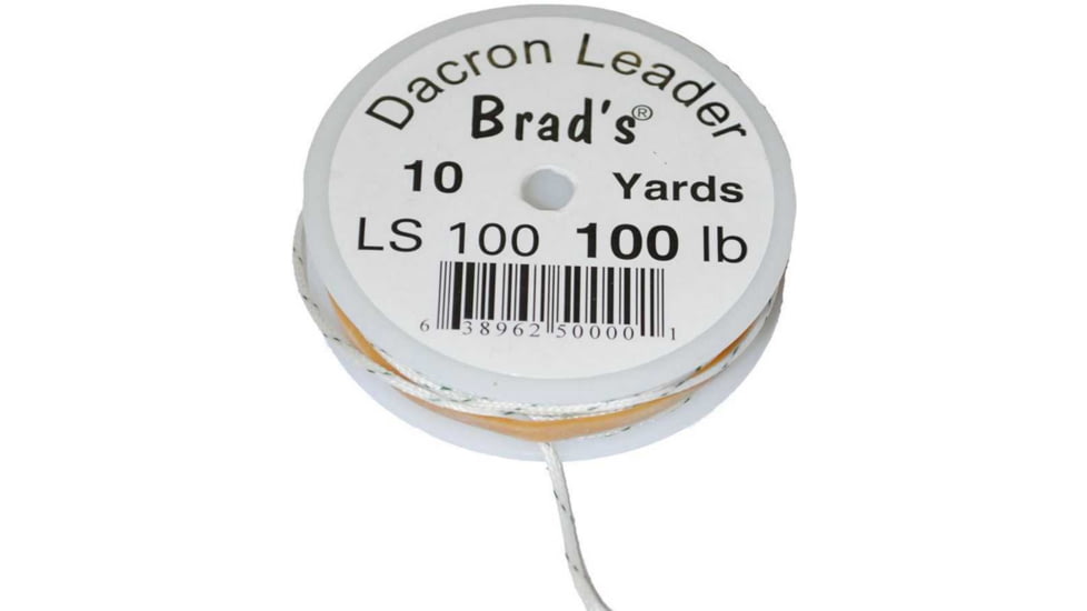 Brads Braided Dacron Leader 100lb 10yd, LS100