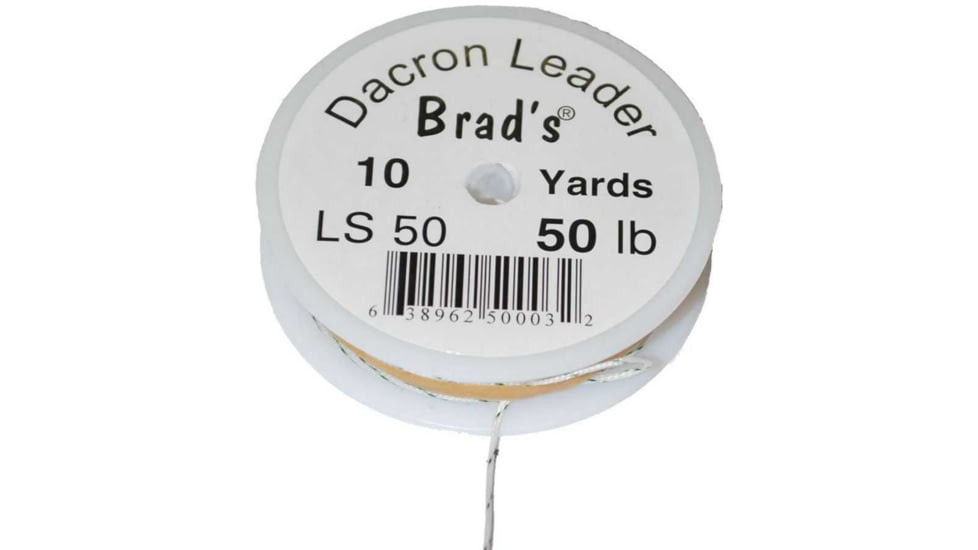 Brads Braided Dacron Leader 50lb 10yd, LS50