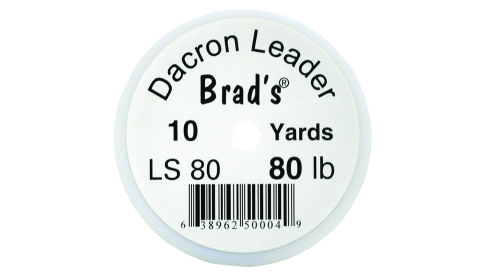Brads Braided Dacron Leader 80lb 10yd, LS80
