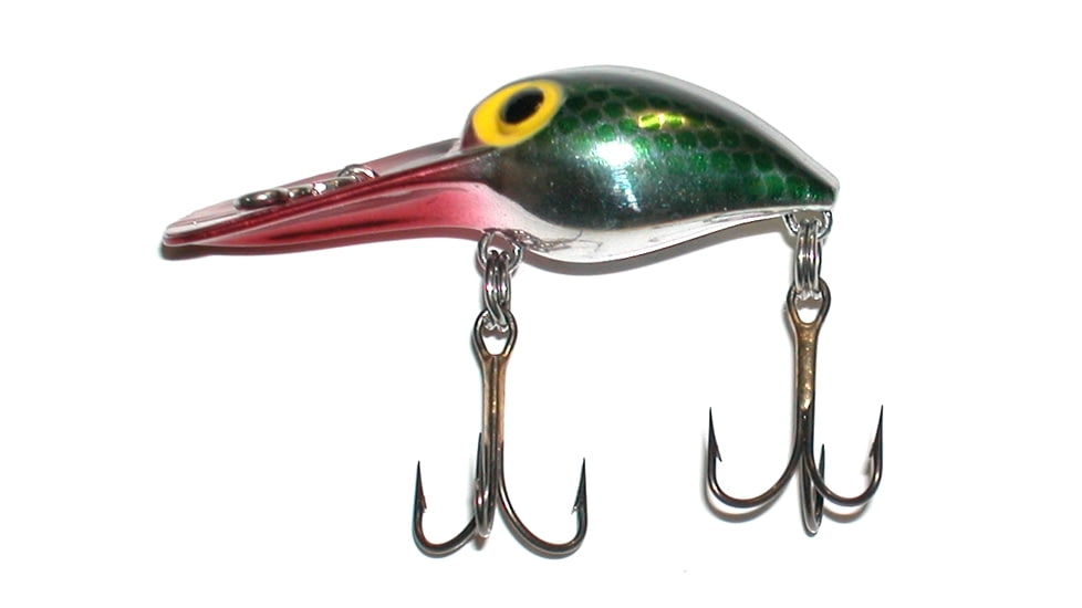 Brads LIl Wiggler Crankbait, Floating/Sinking, Green Pirate, 2in, 1/5oz, BLW-12