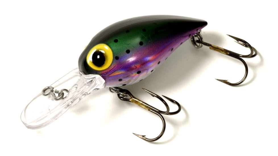 Brads Magnum Wiggler Crankbait, Floating/Sinking, Lazer Rianbow, 3 3/4in, 3/4oz, WMW-028
