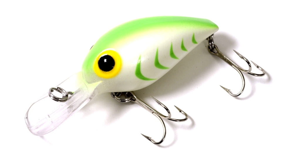 Brads Magnum Wiggler Crankbait, Floating/Sinking, Luminous with Green Herringbone, 3 3/4in, 3/4oz, WMW-034