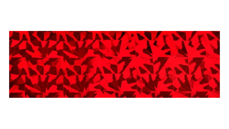Brads Reflective Tape, Red-Holo-Flash, 2 X 6, 3 Pack, RT-11