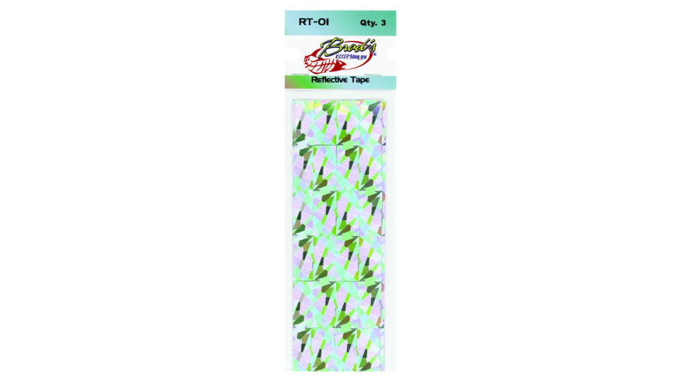 Brads Reflective Tape, Sil-Holo-Flash, 2 X 6, 3 Pack, RT-01
