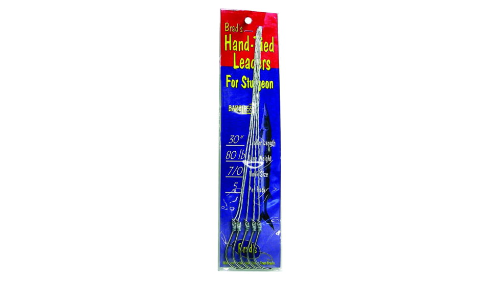 Brads Sturgeon Hand-Tied Leader, Size 7/0, 4/Pack, W-S8070
