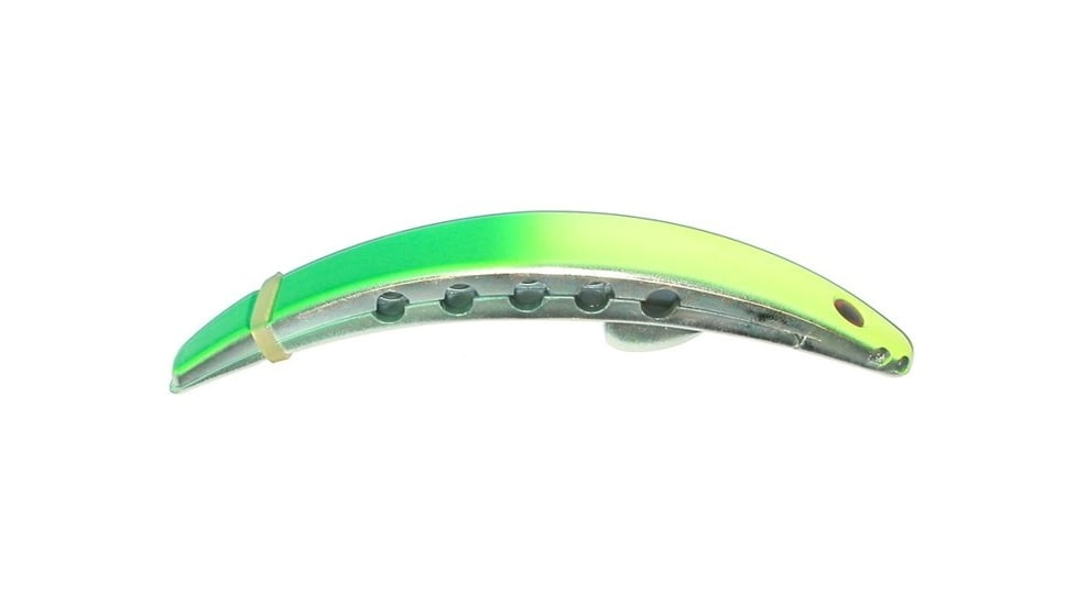 Brads Super Bait Casting/Trolling Lure, With Rolling Swivel And Scent Pad, Chrome Limer, 4in, SB-20