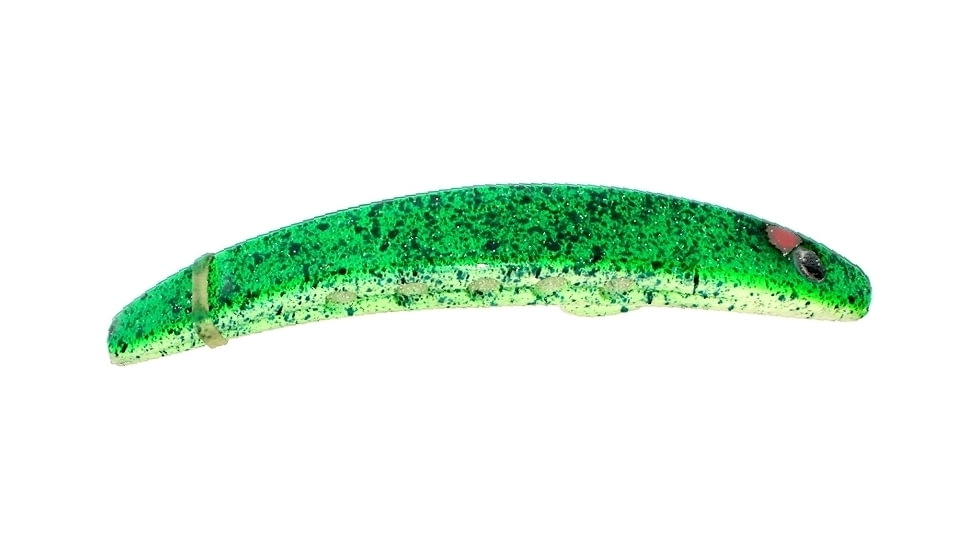 Brads Super Bait Casting/Trolling Lure, With Rolling Swivel And Scent Pad, Glow Frog, 4in, SB-07