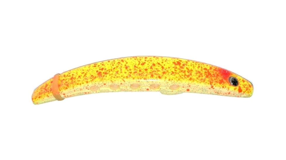Brads Super Bait Casting/Trolling Lure, With Rolling Swivel And Scent Pad, Hot Lava, 4in, SB-06