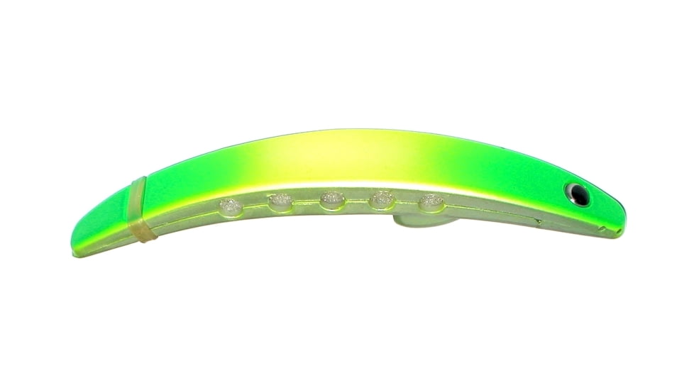 Brads Super Bait Casting/Trolling Lure, With Rolling Swivel And Scent Pad, Lemon Lime, 4in, SB-08
