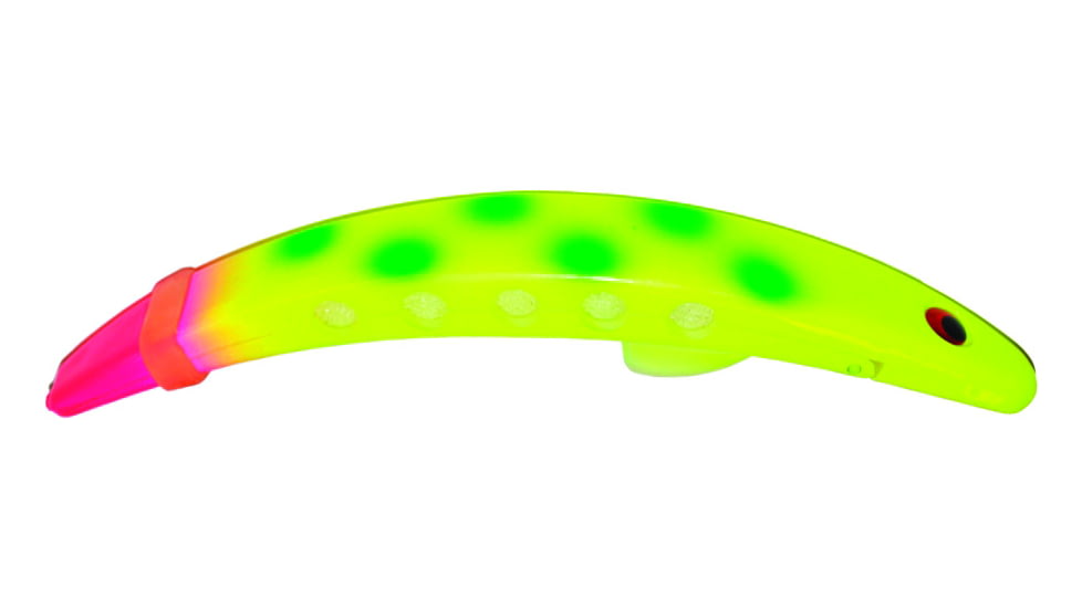 Brads Super Bait Casting/Trolling Lure, With Rolling Swivel And Scent Pad, Rotten Banana, 4in, SB-124