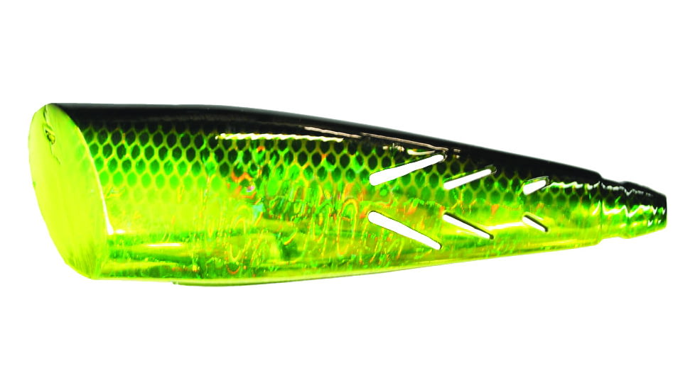 Brads Super Bait Cut Plug Lure, With 40 Lb Leader And #2 Treble, Chartreuse Jack, 4in, SCP-44