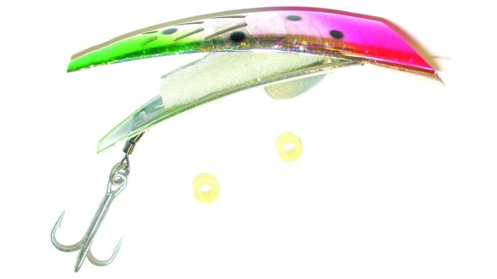 Brads Super Bait Cut Plug Lure, With 40 Lb Leader And #2 Treble, Hot Melon, 4in, SCP-45