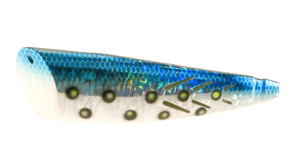Brads Super Bait Cut Plug, Rolling Swivel Scent Pad, Blue Magic, 4in, #2 Treble, 2/Pack, TPSCP-25