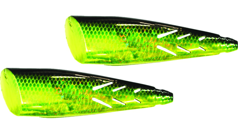 Brads Super Bait Cut Plug, Rolling Swivel Scent Pad, Chartreuse Jack, 4in, #2 Treble, 2/Pack, TPSCP-44